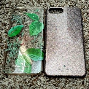 Kate Spade iPhone 8 Plus cases. Selling two for $15.00